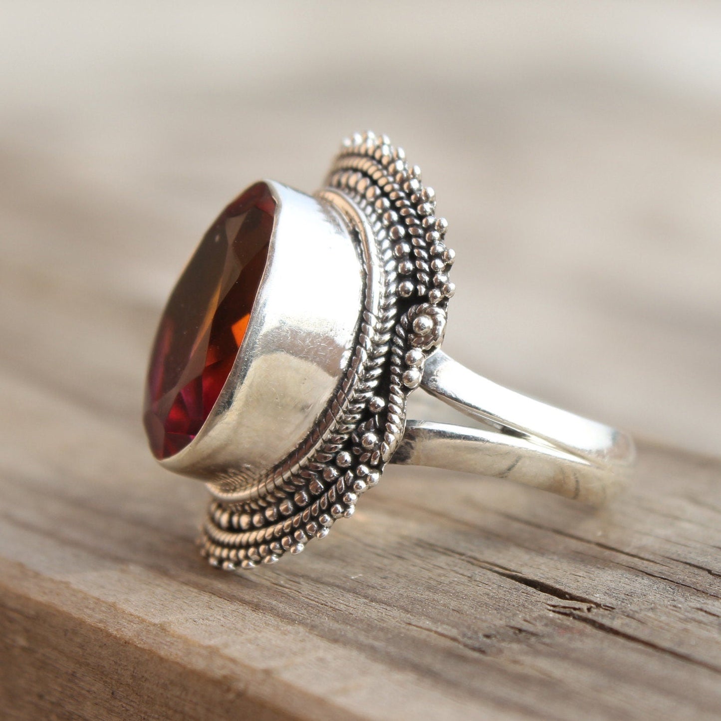 Sommergeschenk # Sommerschmuck # minimalistisch # Hochzeitsgeschenk - Hassonit Sterling Silber Ring - Bohemian Ring - Hassonit - Ringe - Geschenk zur Hochzeit
