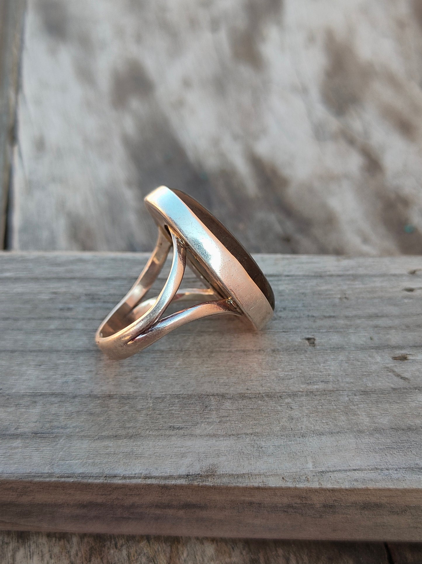 Boho Statement Ring - Labradorite Sterling Silver Ring - Hand Crafted Bohemian Ring-Bohemian Ring - Labradorite- Rings -Gift for