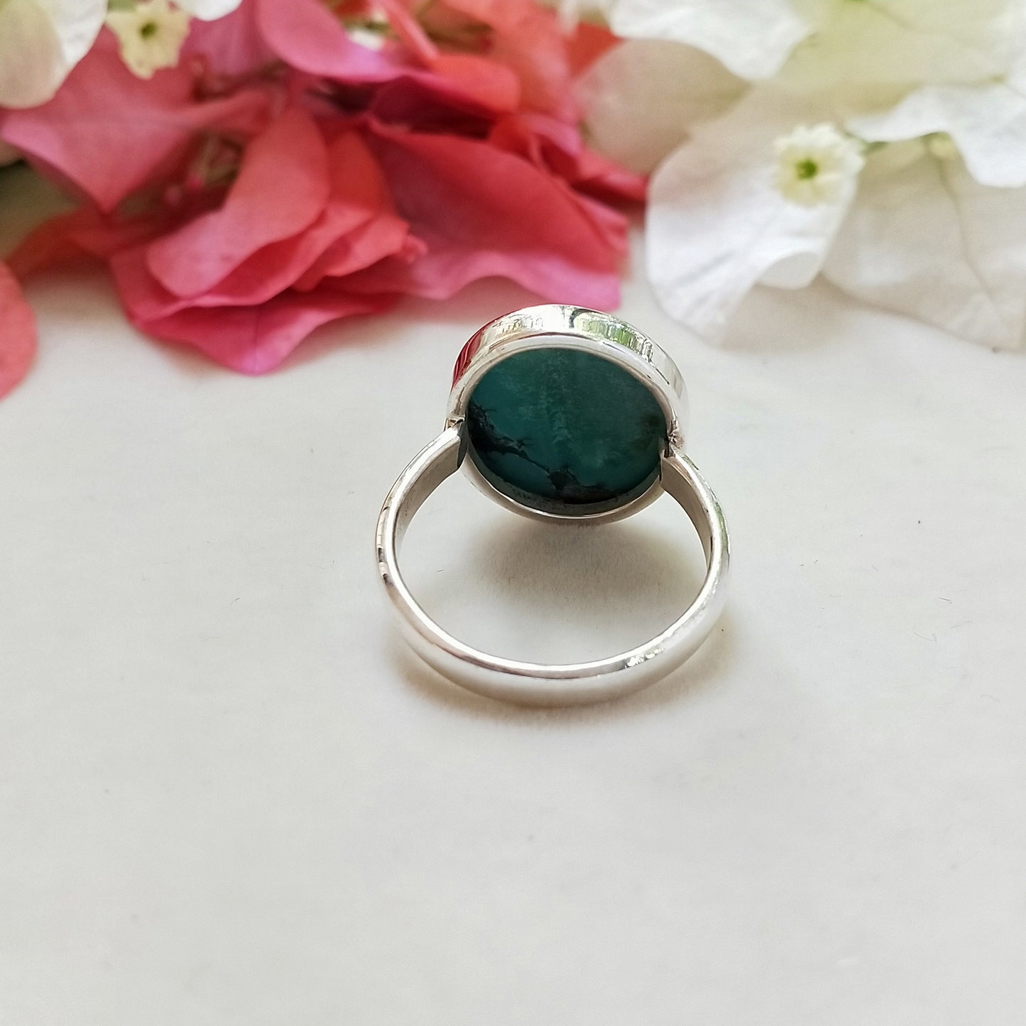 Türkis Boho Ring - Türkis Sterling Silber Ring - handgefertigter Boho Ring - Boho Ring - Türkis Edelstein - Ringe - Geschenk für Sie -