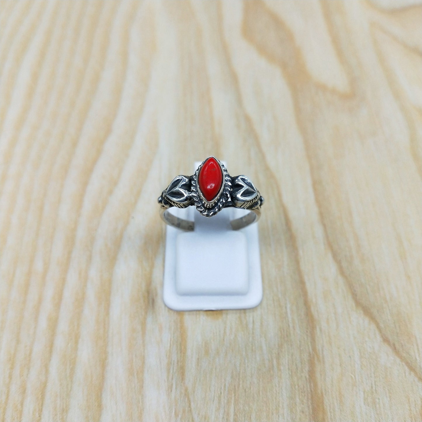 Boho Statement Ring | Coral Sterling Silver Ring | Hand Crafted Bohemian Ring | Boho Ring | Coral Ring | Rings for Gifts - Gifts for her