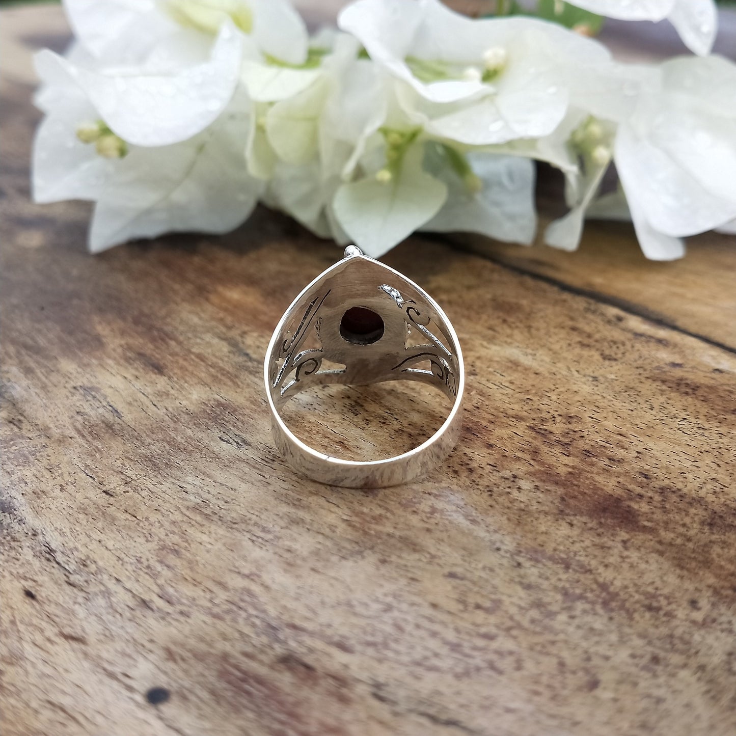 Boho Statement Ring | Coral Sterling Silver Ring | Hand Crafted Bohemian Ring | Boho Ring | Natural Coral Ring | Rings for Gift - Gifts