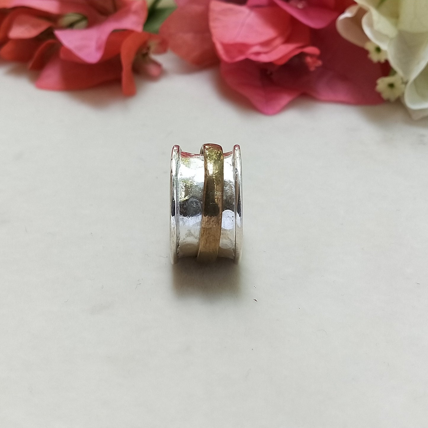 Spinner Band Ring, Sterling Silber Band Ring, Einzigartiger Band Silber Ring, Handgemachter Silber Ring, Bohemian Band, Band, Silber Ring, Freeship