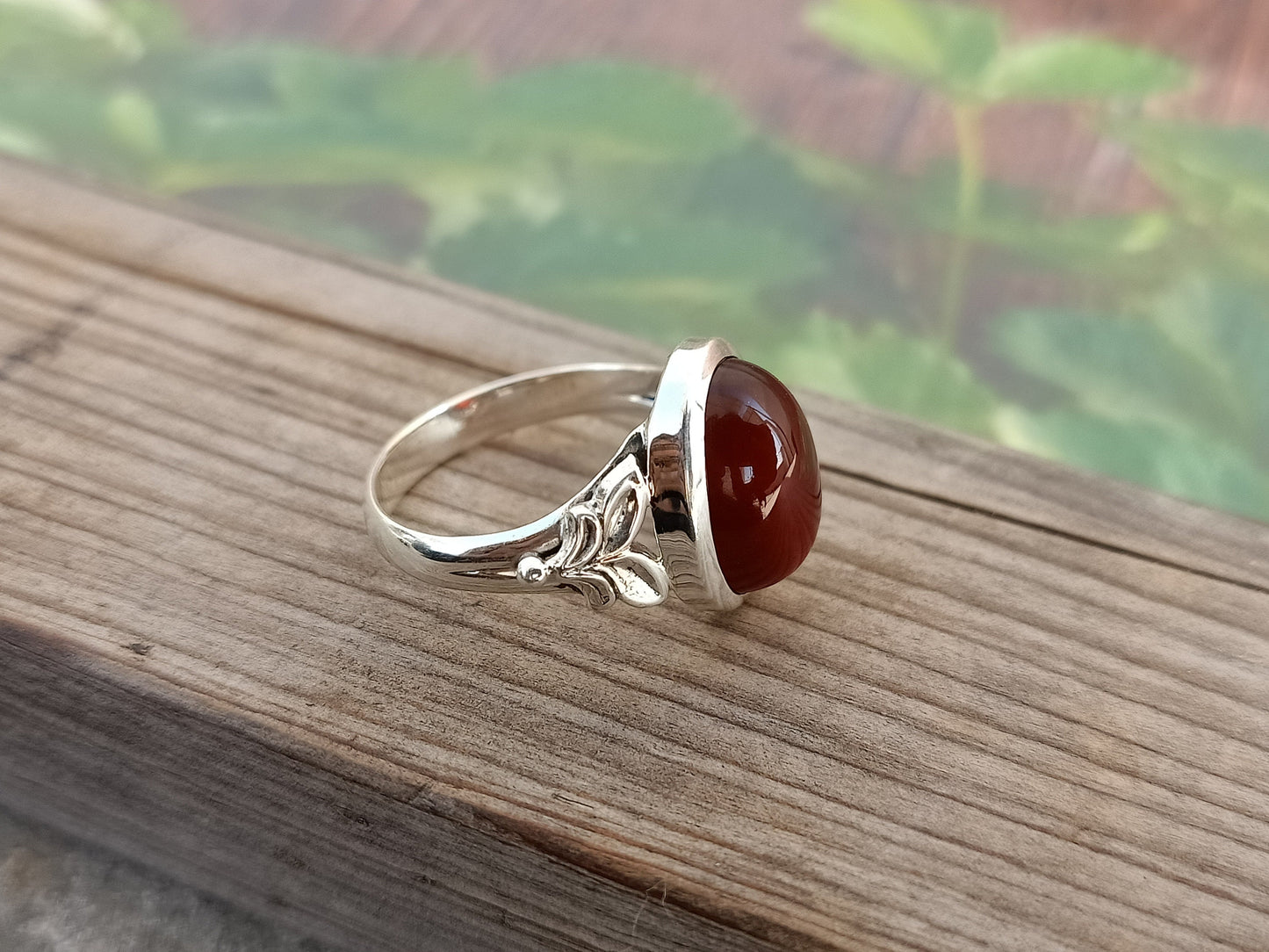 minimalistischer Schmuck aus rotem Onex# Sommerschmuck# Sommergeschenk# trendiger Schmuck# Strandschmuck# Geschenk für sie# Ring mit rotem Stein# roter Onex# Silber