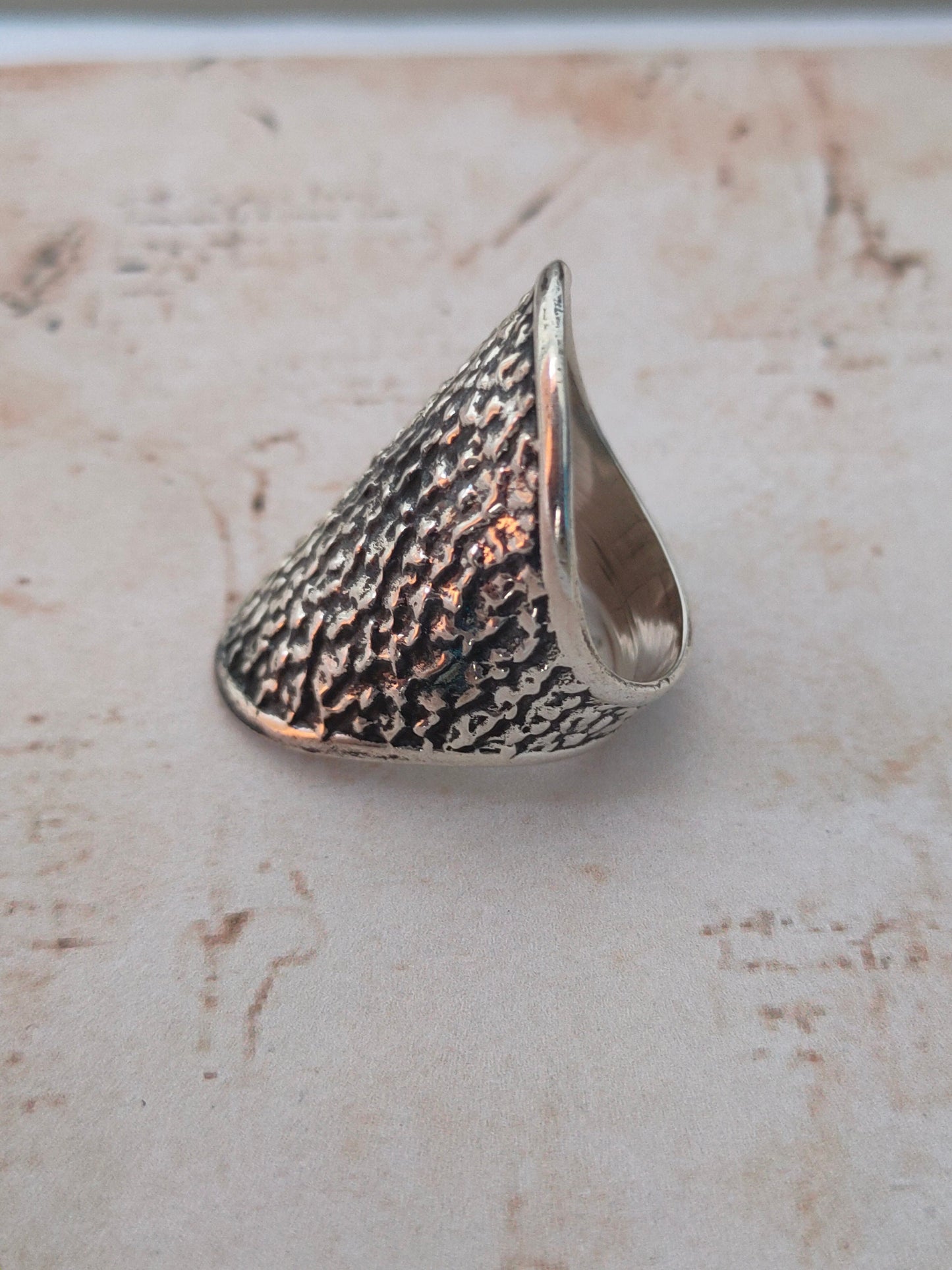 Full Finger sterling silver ring , handmade silver ring, stacking silver ring , Boho Statement Ring, handcrafted boho ring , silver ring