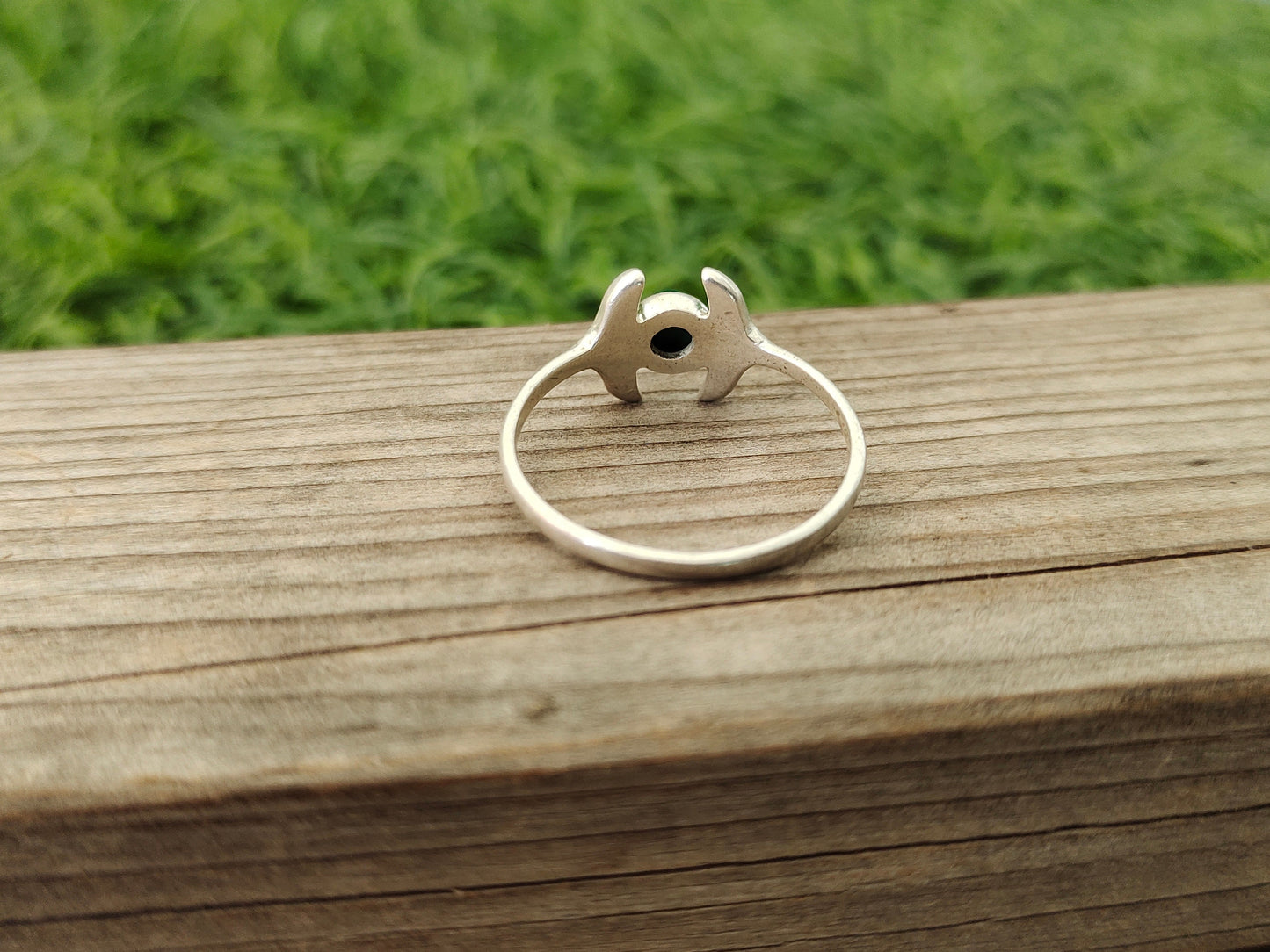 Malachite Gemstone sterling silver ring, handmade silver ring ,stacking silver ring ,charm silver ring ,handcrafted boho ring ,silver ring