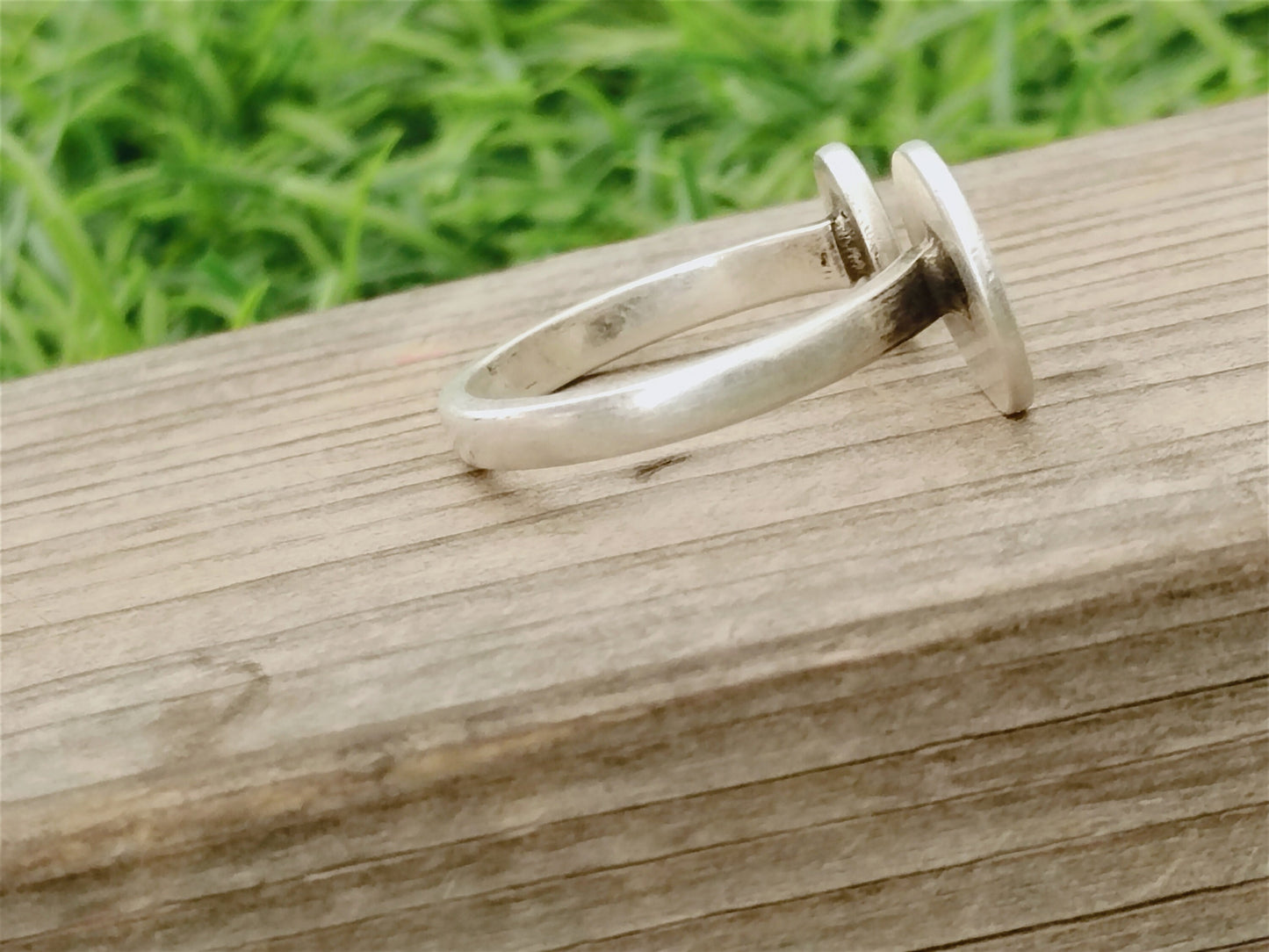 Finger Dual Round sterling silver ring , handmade silver ring, stacking silver ring ,Boho Statement Ring,handcrafted boho ring ,silver ring