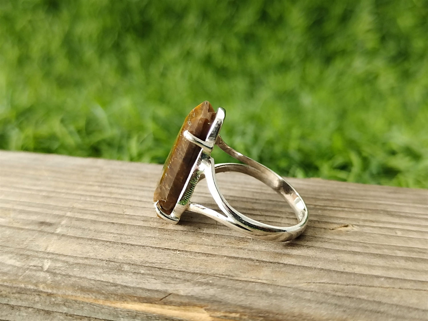 Tigerauge Sargform Boho Statement Ring - Tigerauge - handgefertigter Sargform Ring - Boho Tigerauge Ring - Ringe - Geschenk für sie - Geschenke