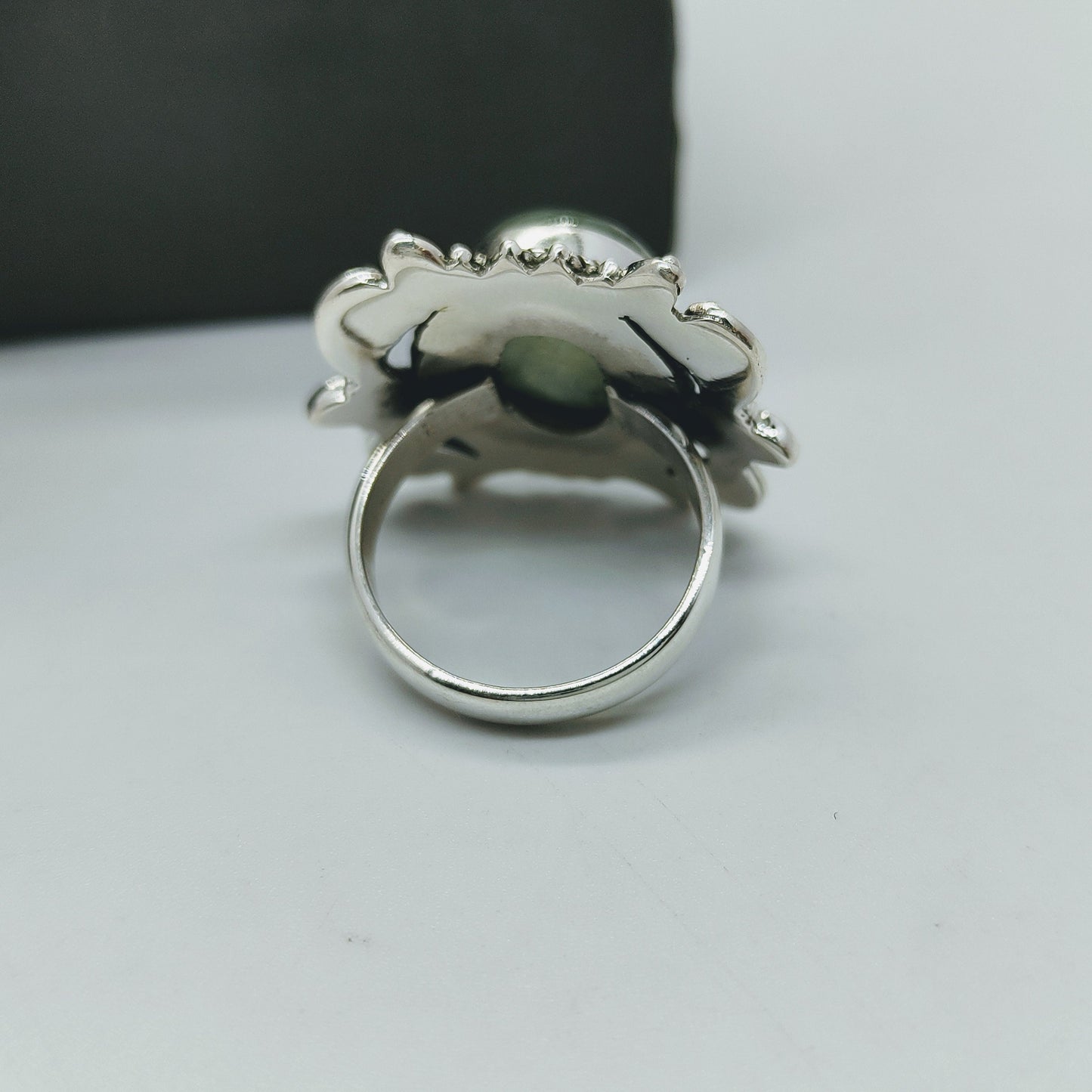 Prehnite Natural Gemstone Ring -925 Sterling Silver Ring - Handmade Ring - Green Gemstone Ring- Prehnite Ring-bestseller ring , etsy seller