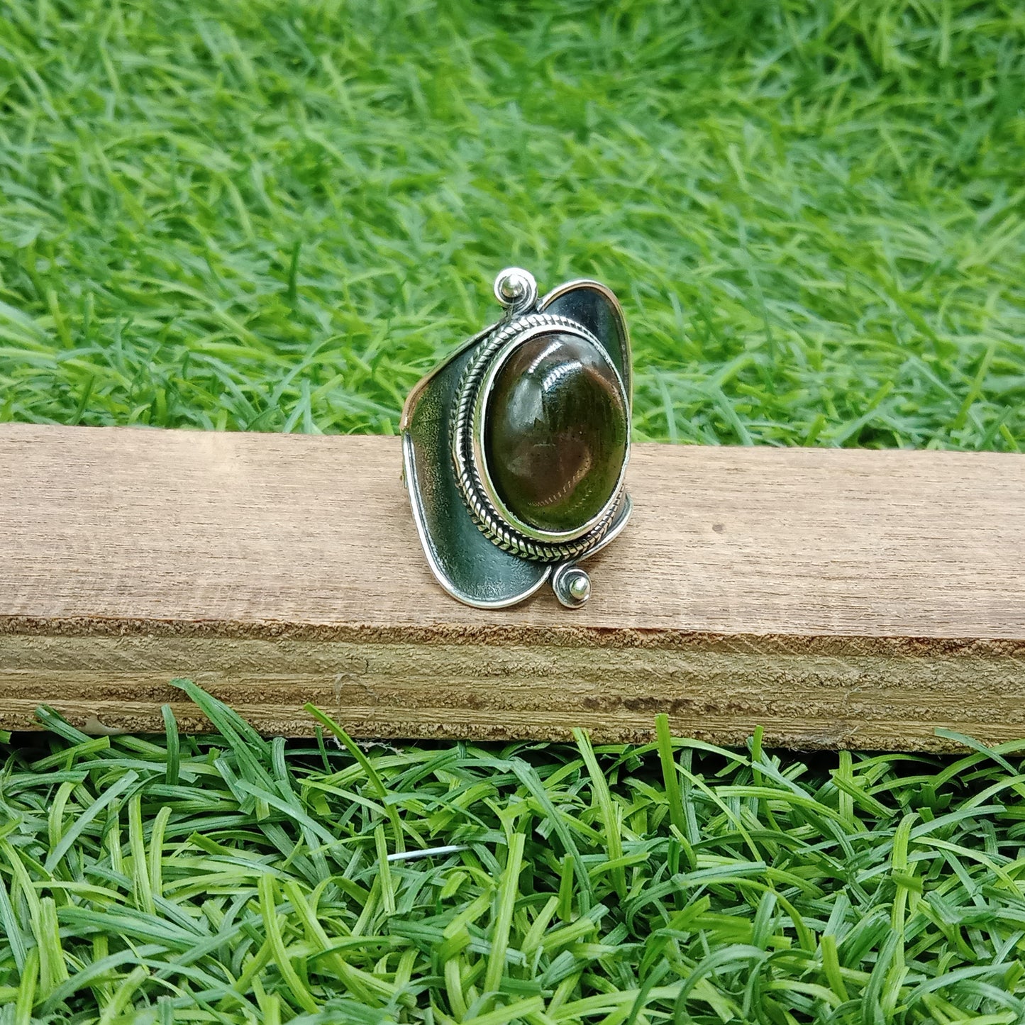 Boho Statement Ring | Smokey Quartz Sterling Silver Ring | Hand Crafted Bohemian Ring | Boho Ring | 925 sterling silver ring -Rings for Gift