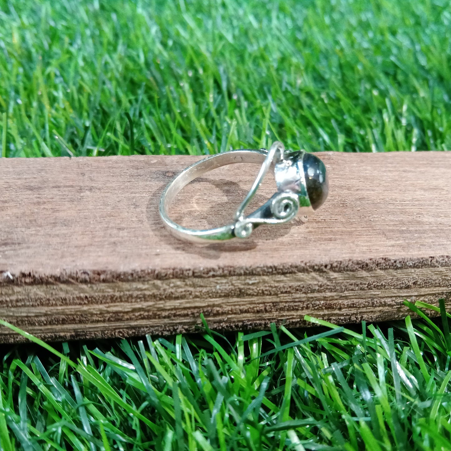 Labradorite Boho Statement Ring - Labradorite Silver Ring - Hand Crafted Bohemian Ring-Bohemian Ring -big Size Ring - Rings - Gifts for her
