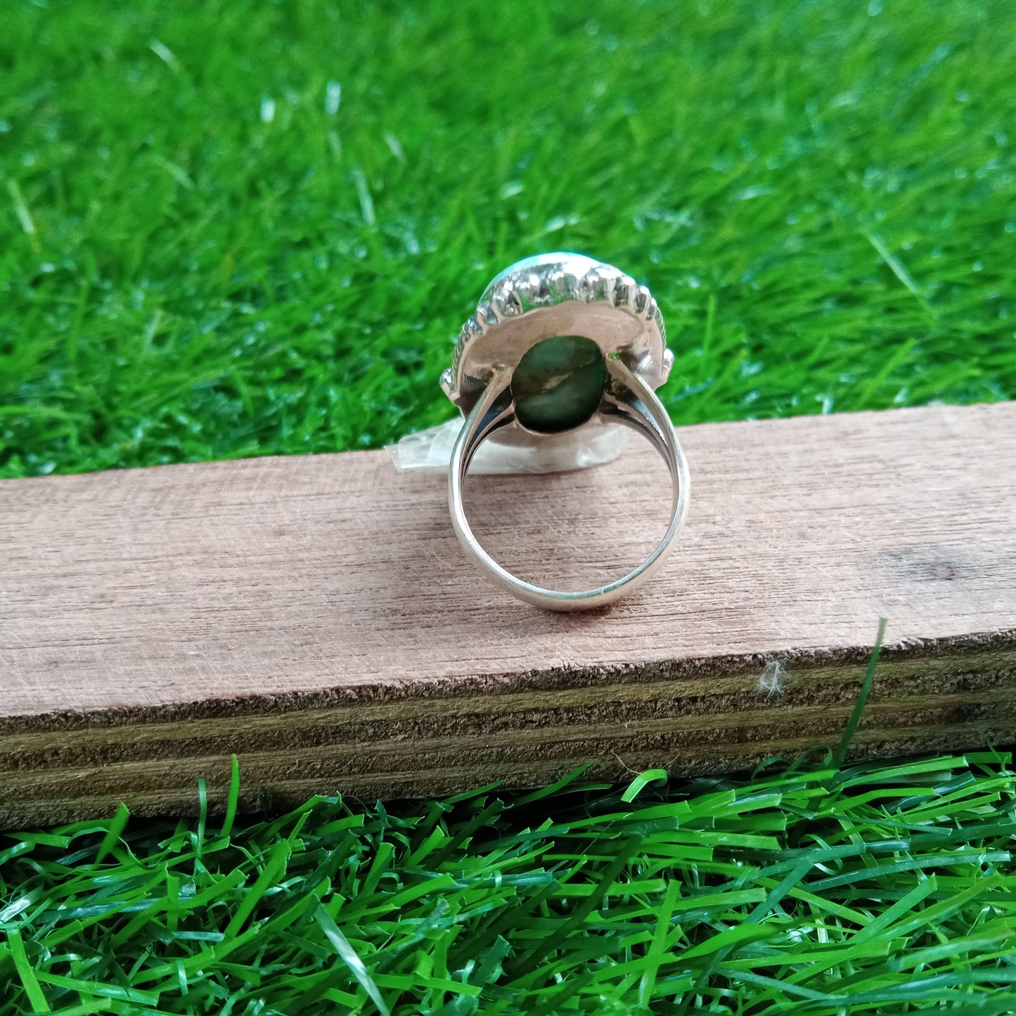 Bague en argent sterling 925 avec pierre précieuse Larimar, bague au design bohème, grande bague, bague faite à la main, pierre précieuse Larimar naturelle, alliance, livraison gratuite