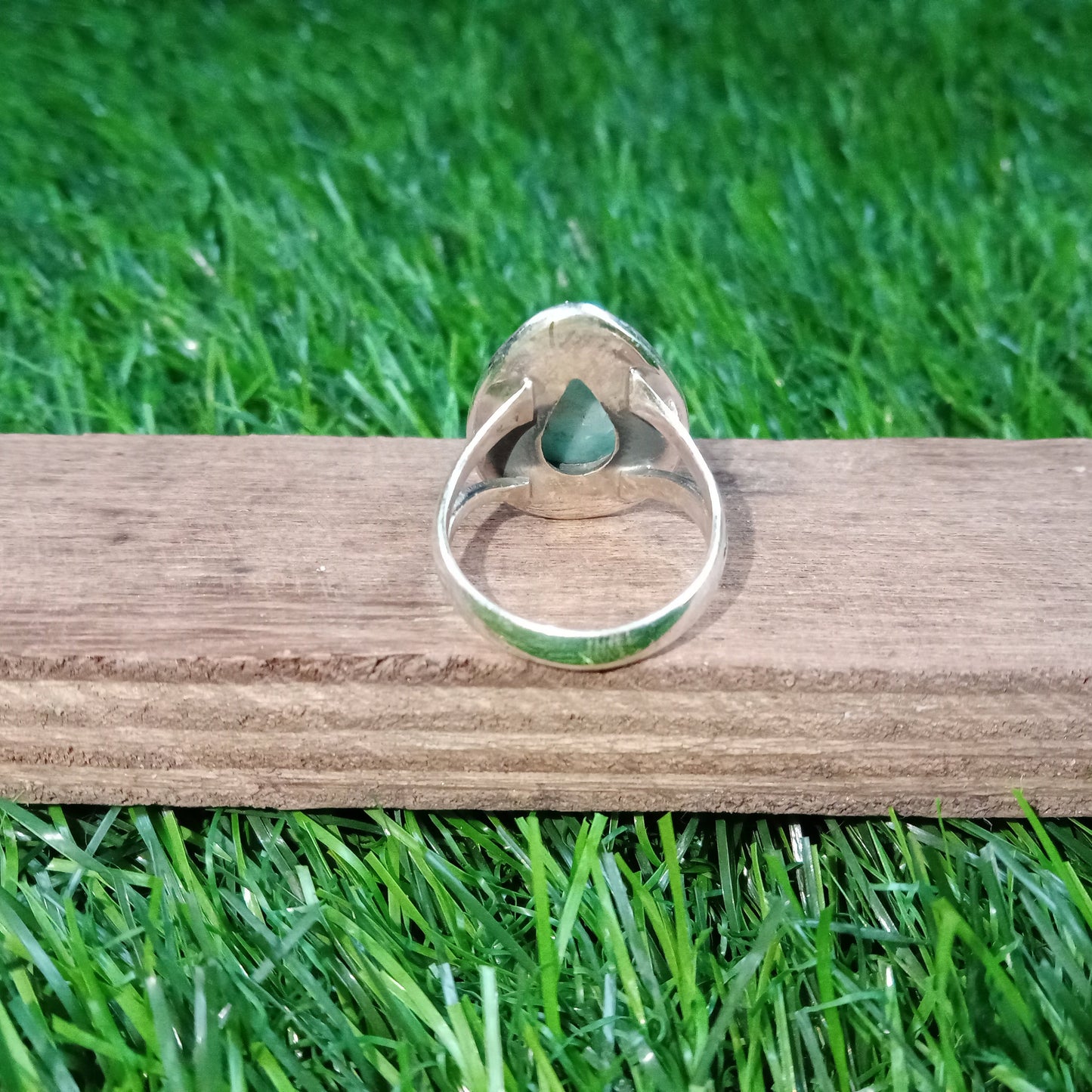 Bague en argent sterling 925 avec pierre précieuse Larimar, bague au design bohème, grande bague, bague faite à la main, pierre précieuse Larimar naturelle, alliance, livraison gratuite