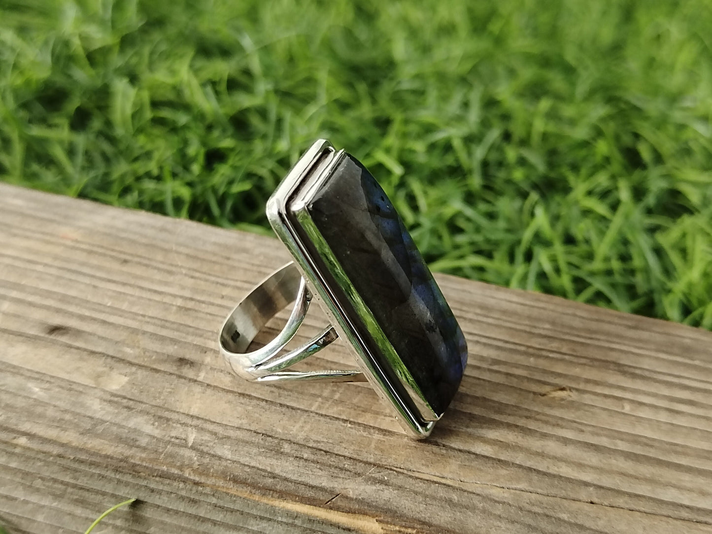 Labradorite Gemstone 925 sterling silver ring , Handmade Boho silver rings , Bohemian Style ring , Labradorite silver ring ,birthday gift