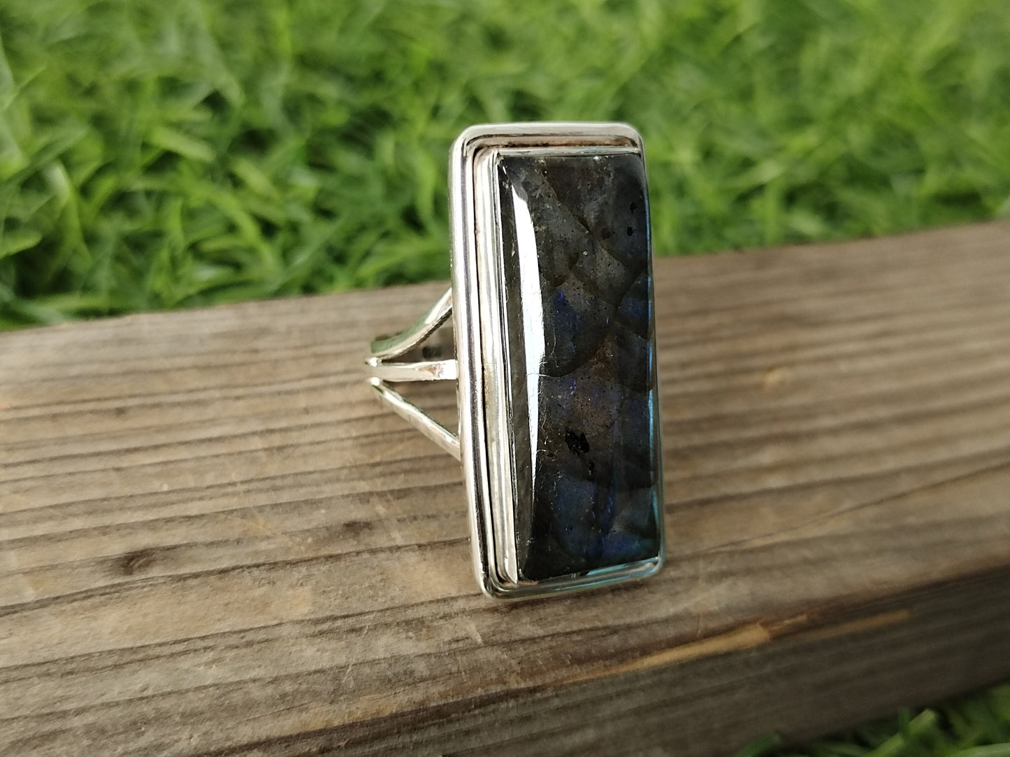 Labradorite Gemstone 925 sterling silver ring , Handmade Boho silver rings , Bohemian Style ring , Labradorite silver ring ,birthday gift