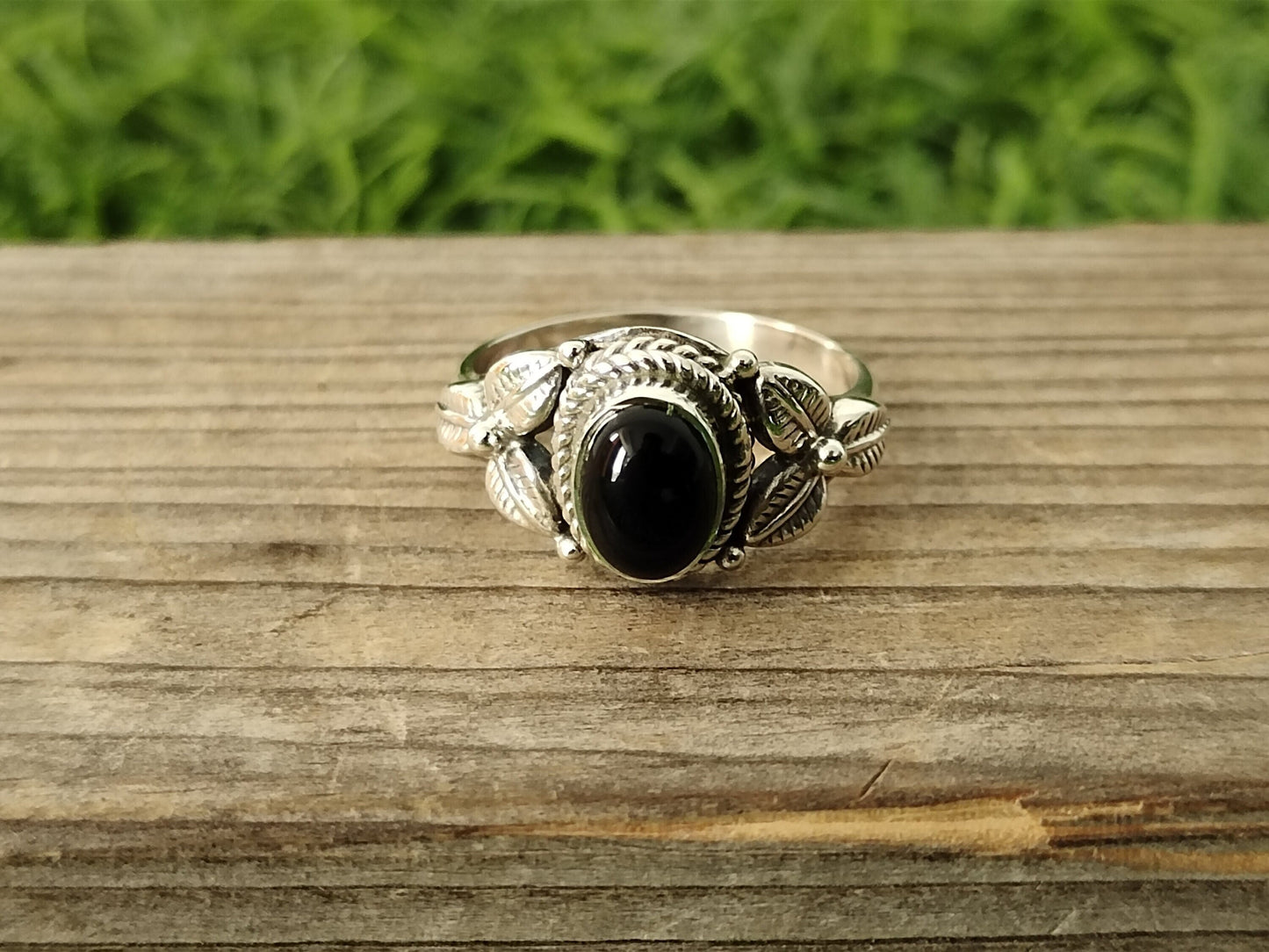Boho Statement Ring -Black Onyx - Hand Crafted Bohemian Ring -Bohemian Ring Black Onyx Ring -Rings -best gift, minimalist, fathers day gift