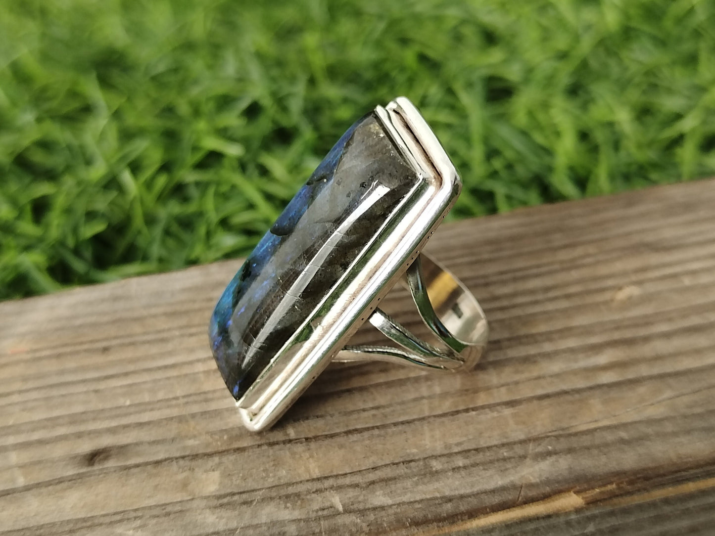 Labradorite Gemstone 925 sterling silver ring , Handmade Boho silver rings , Bohemian Style ring , Labradorite silver ring ,birthday gift