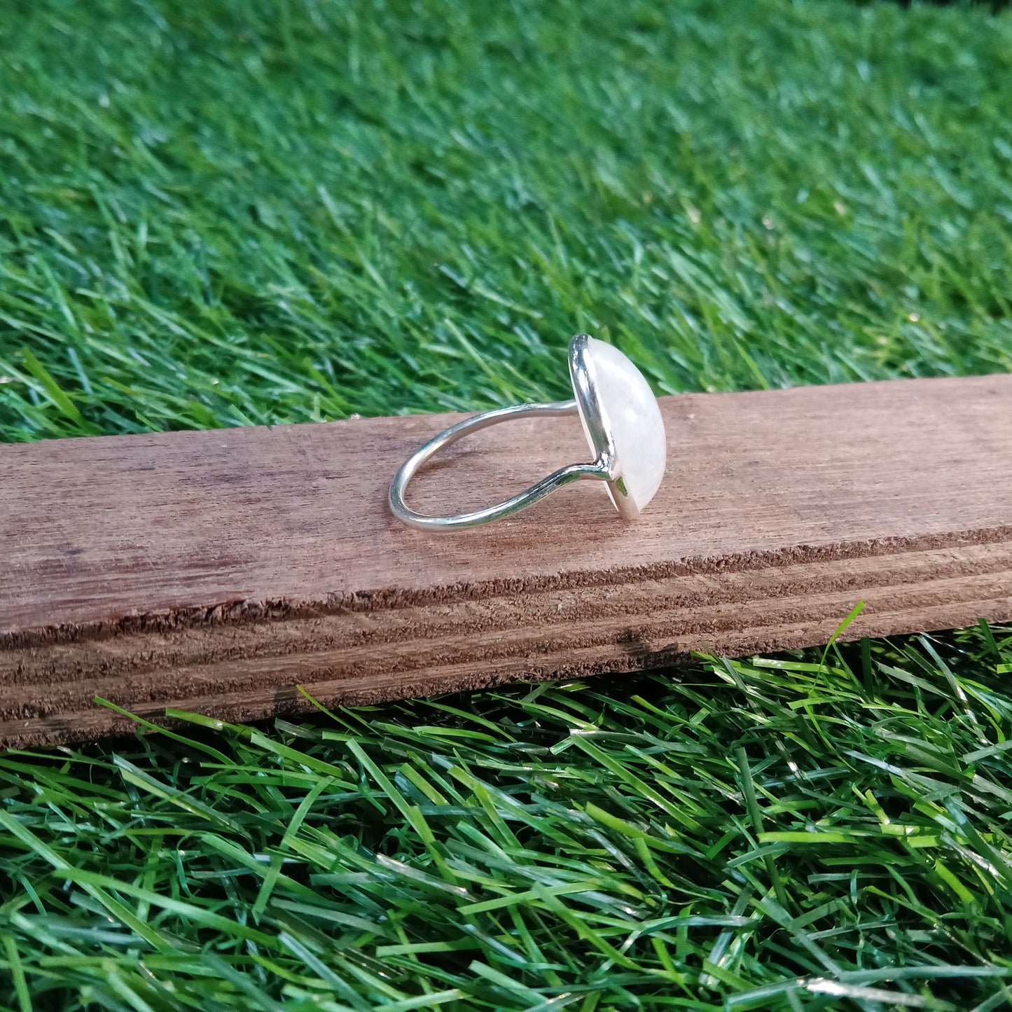 Boho Ring - Regenbogen Mondstein Sterling Silber Ring - Handgemachter Boho Ring - Boho Ring - Regenbogen Mondstein - Ringe - Geschenk für Sie