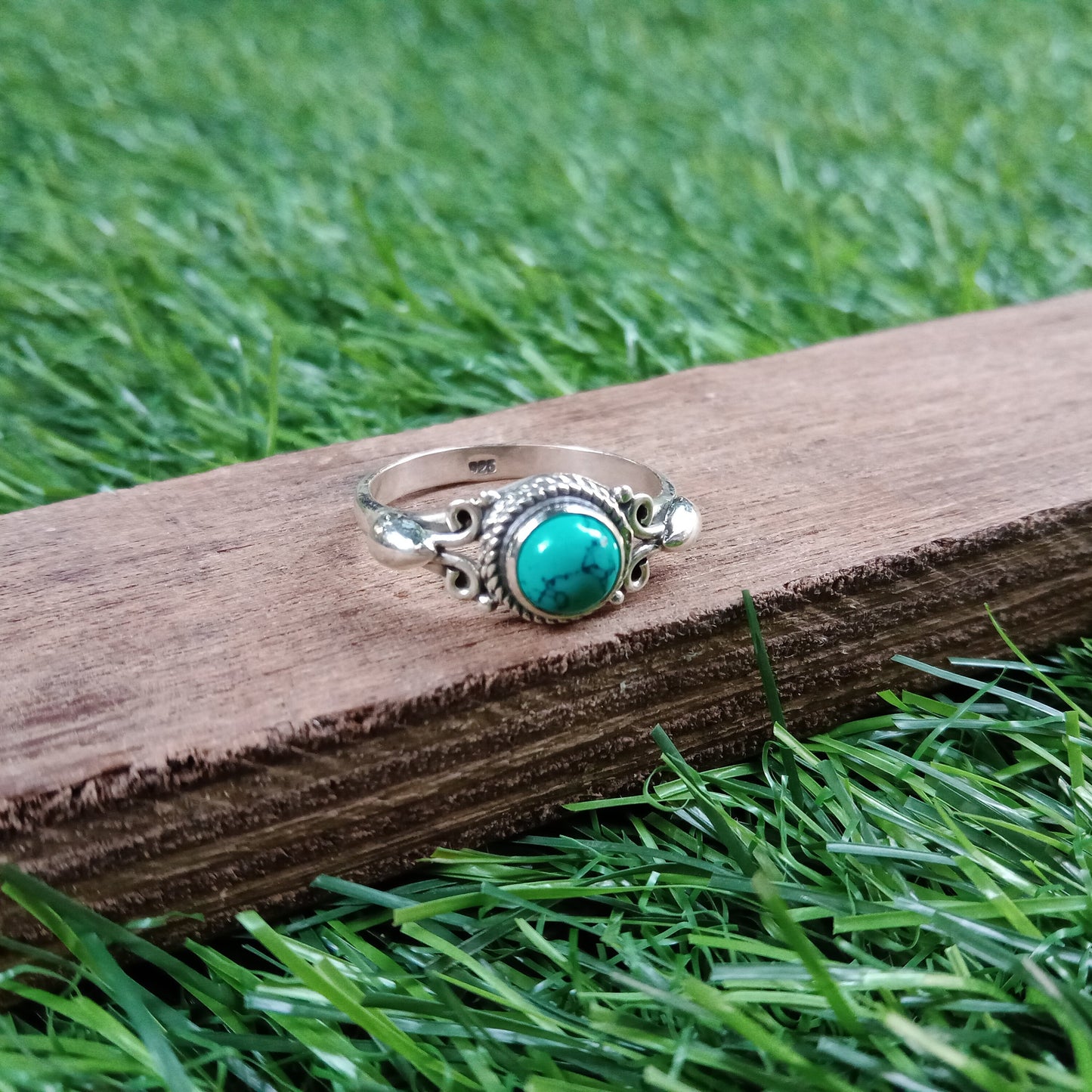 Türkis Boho Ring - Türkis Sterling Silber Ring - handgefertigter Bohemian Ring - Bohemian Ring - Türkis - Ringe - Geschenk für - Bohemian