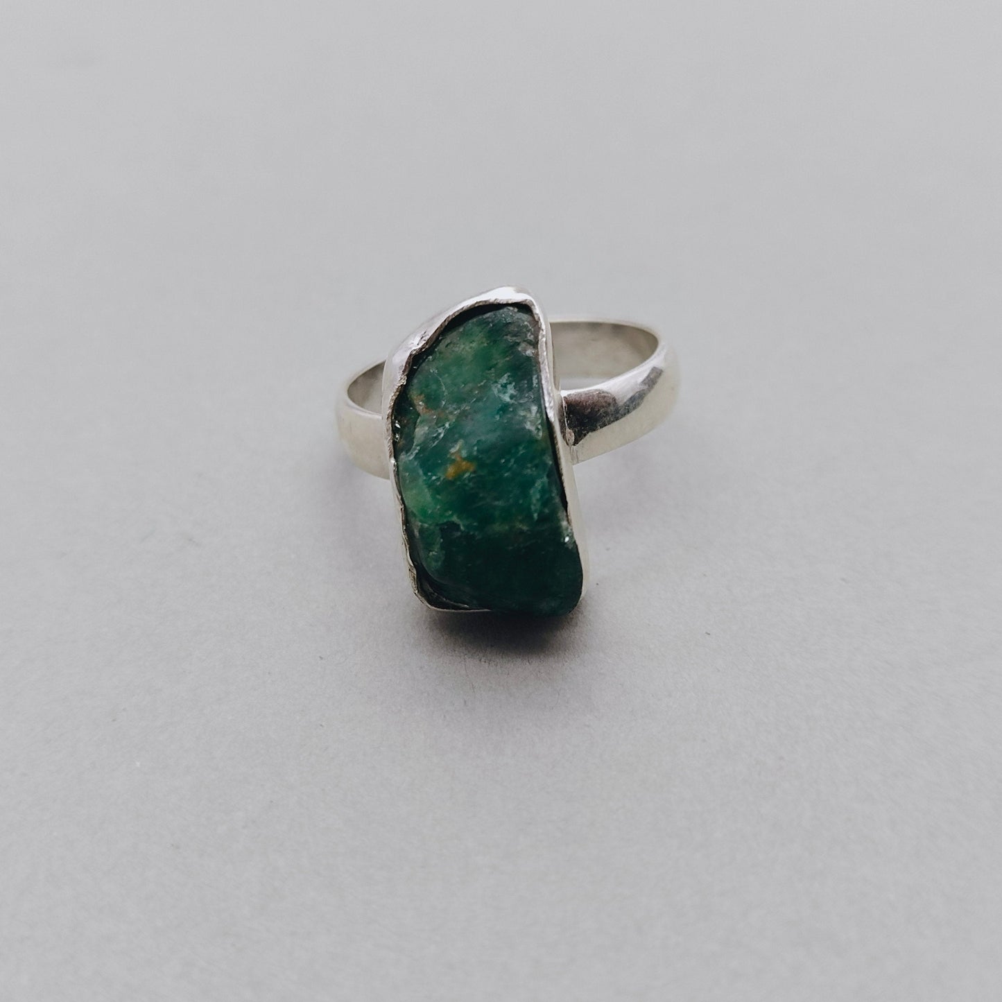Green Hathipada stone Boho Ring | hathipada Sterling Silver Ring |Green Handmade Ring | Boho Ring | hathipada Ring | Boho Jewelry | Rawstone