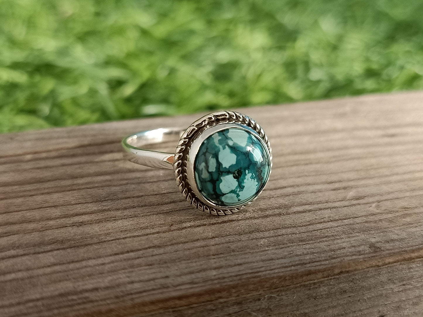 Boho Statement Ring| Turquoise Sterling Silver Ring | Hand Crafted Bohemian Ring | Boho Ring | Turquoise Ring | Rings for Gift