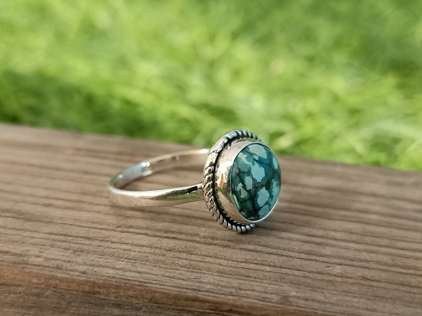 Boho Statement Ring| Turquoise Sterling Silver Ring | Hand Crafted Bohemian Ring | Boho Ring | Turquoise Ring | Rings for Gift