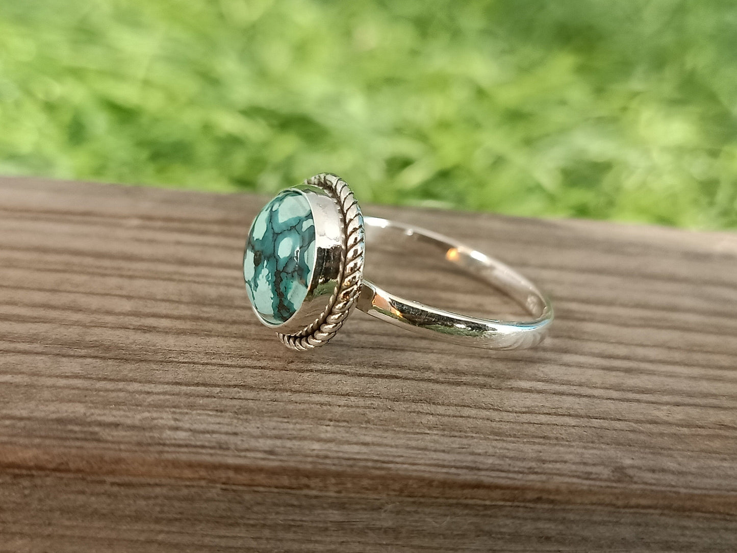 Boho Statement Ring| Turquoise Sterling Silver Ring | Hand Crafted Bohemian Ring | Boho Ring | Turquoise Ring | Rings for Gift