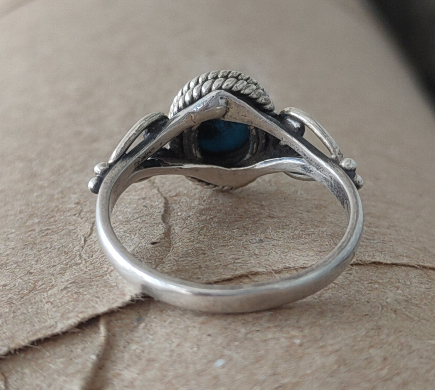 Turquoise Gemstone Boho Ring - 925 Sterling Silver Ring - Sleeping Beauty Turquoise Beauty Bohemian Ring - Turquoise ring- Rings -Gifts