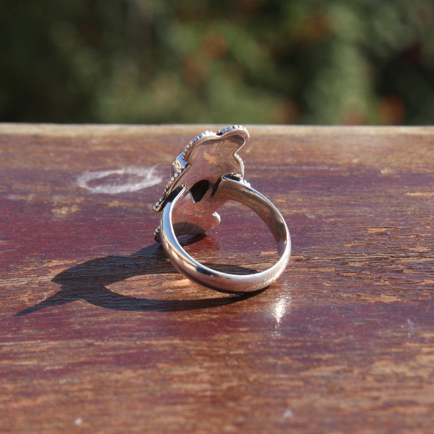 Boho Statement Ring -Sun Stone Sterling Silver Ring - Hand Crafted Bohemian Ring - Bohemia Sun Stone Ring - Rings - Gift for