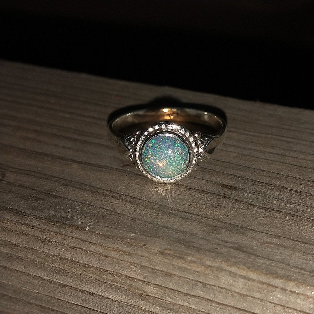 Boho Statement Ring - Opal kleiner Ring - handgefertigter Boho Ring - Boho Ring Opal Ring - Ringe - Geschenk für sie, kostenloser Versand