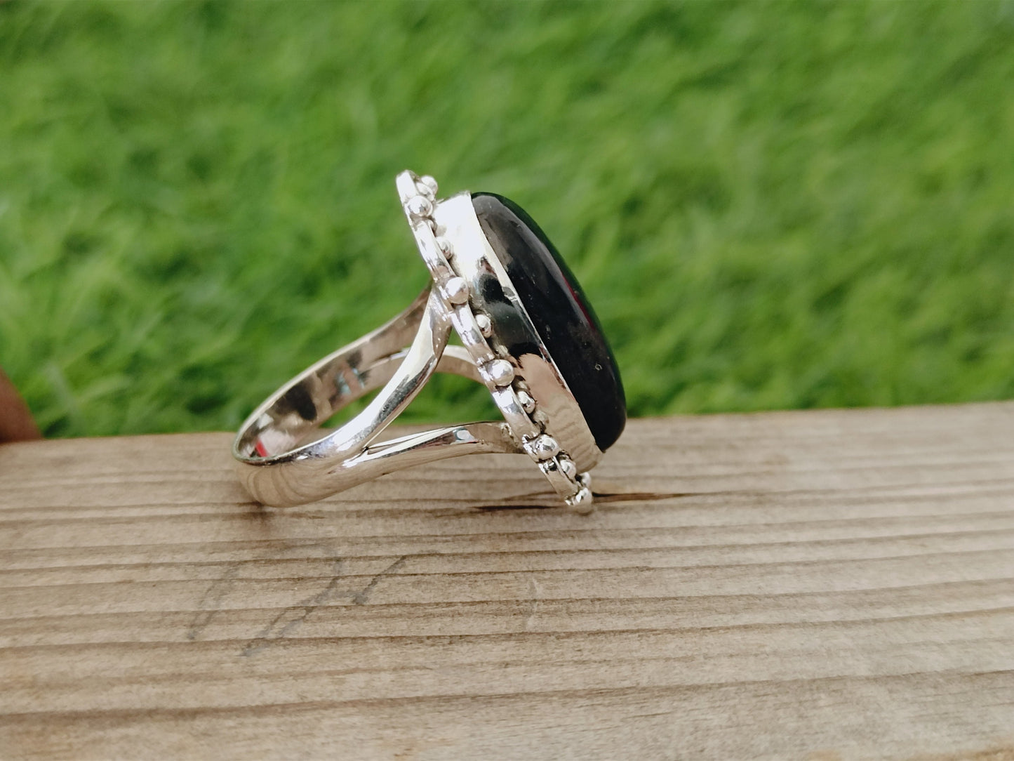 Bague en argent avec pierre précieuse labradorite, bagues bohèmes en argent, bagues en argent faites à la main, bague en argent 925, bagues en argent labradorite, bague cadeau d'anniversaire