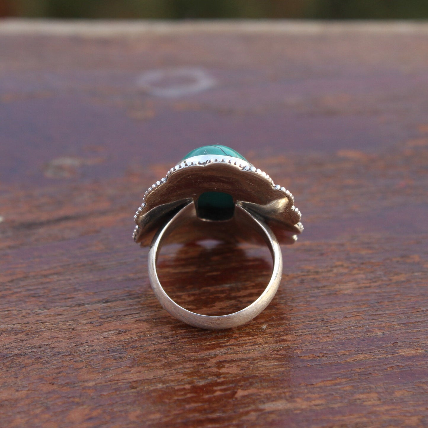 Boho Statement Ring - Turquoise Sterling Silver Ring - Hand Crafted Bohemian Ring-Bohemian Ring - Turquoise - Rings -Gift for