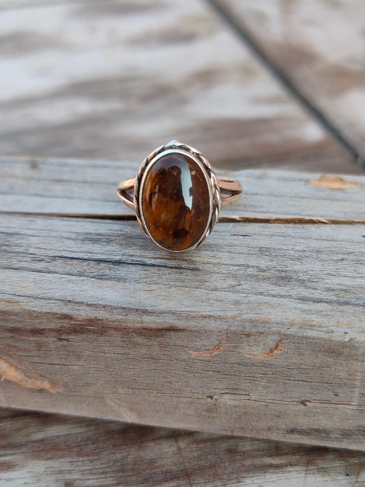 Boho Statement Ring | Tiger Eye Sterling Silver Ring | Hand Crafted Bohemian Ring | Boho Ring | Tiger Eye Ring | Rings for Gift