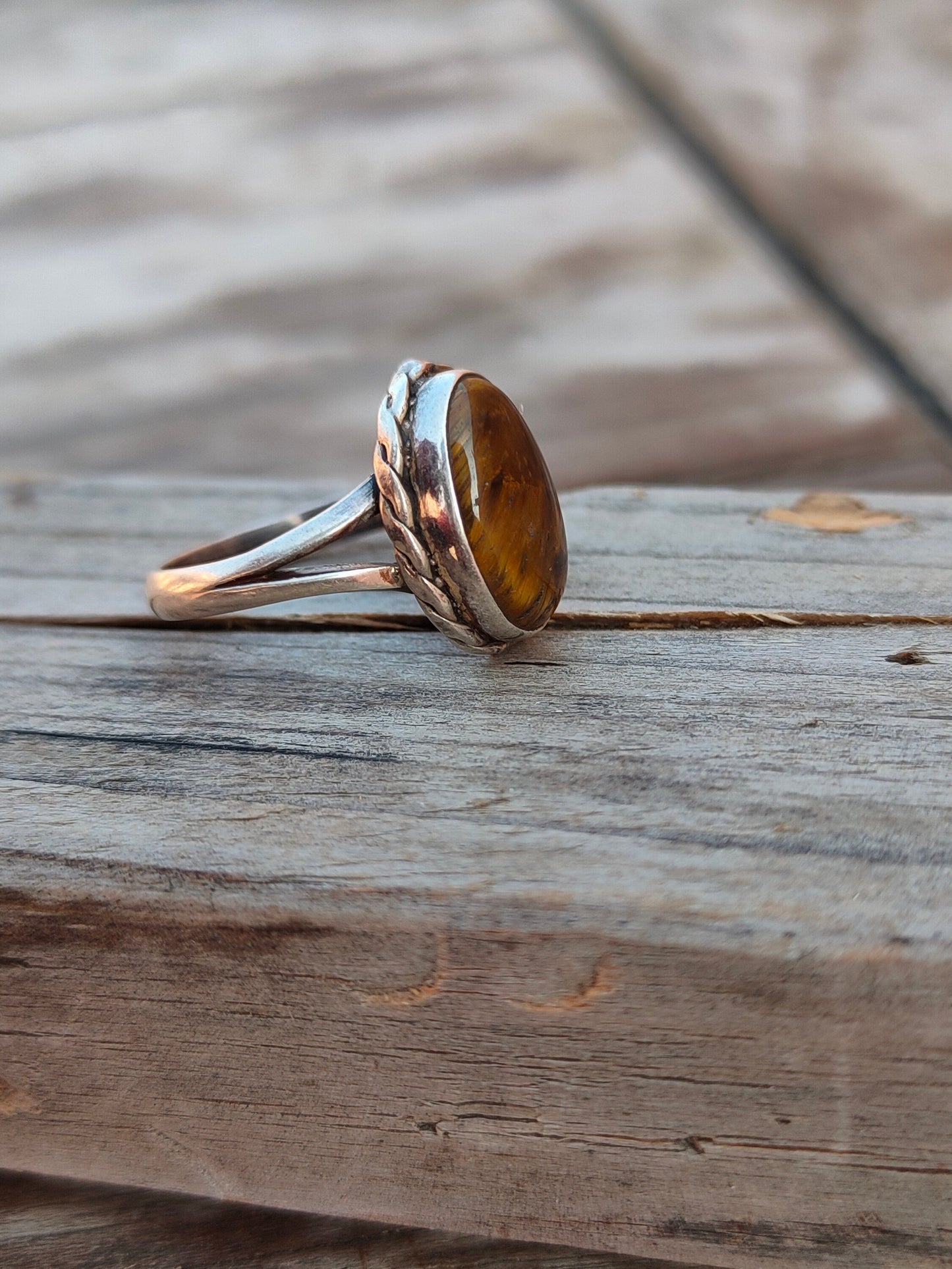Boho Statement Ring | Tiger Eye Sterling Silver Ring | Hand Crafted Bohemian Ring | Boho Ring | Tiger Eye Ring | Rings for Gift