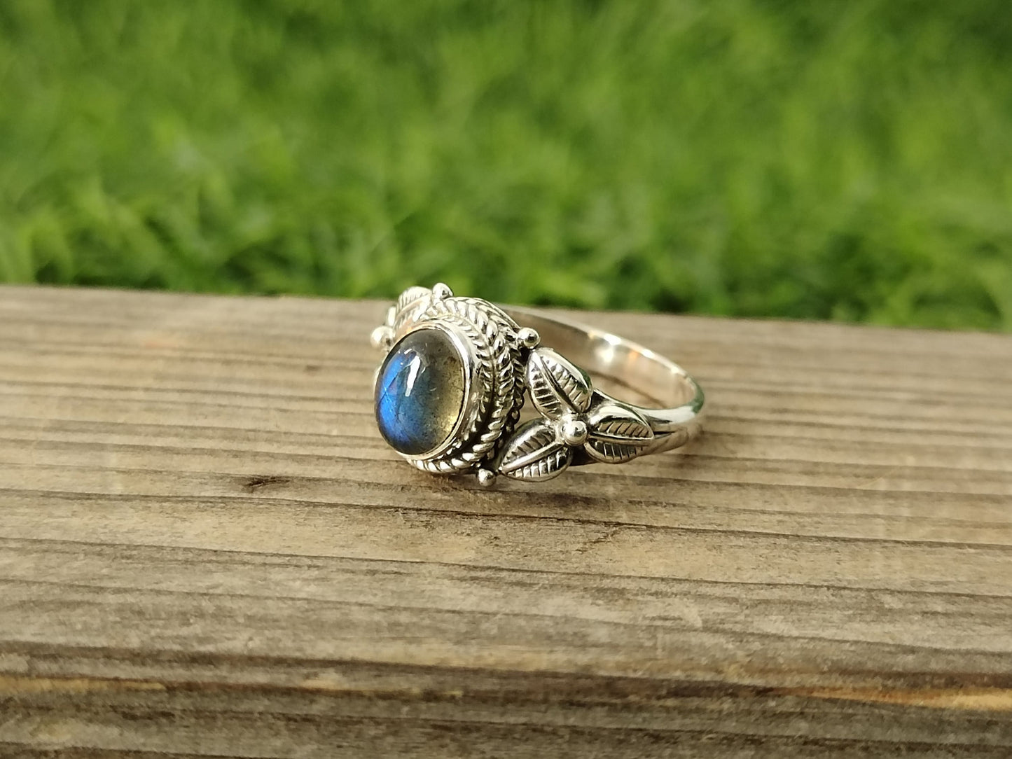 Boho Statement Ring| Labradorite Sterling Silver Ring | Hand Crafted Bohemian Ring | Boho Ring | Labradorite Ring | Rings for Gift