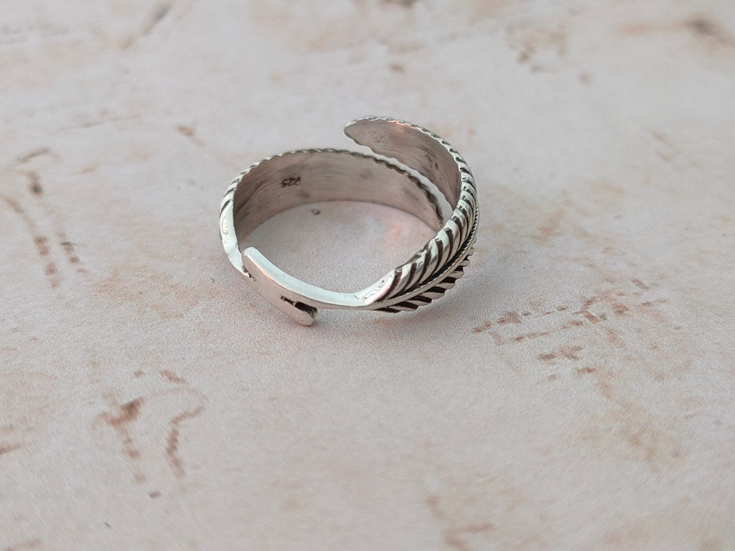 Leaves sterling silver ring , handmade silver ring , stacking silver ring , charm silver ring , handcrafted boho ring , Leaves Ring