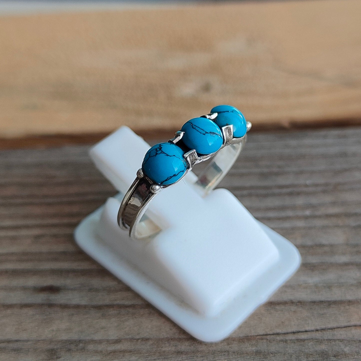 Turquoise Gemstone Boho Ring - 925 Sterling Silver Ring - Turquoise Bohemian Ring - Bohemian Ring - Turquoise ring- Rings - Gift for -Ring
