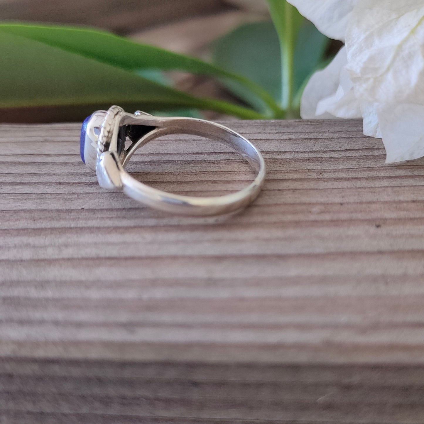 Boho Statement Ring - Lapis Lazuli 925 Sterling Silver Ring, Silver rings,Bohemian Ring - Lapis Ring- Rings - Gift for her, anniversary gift