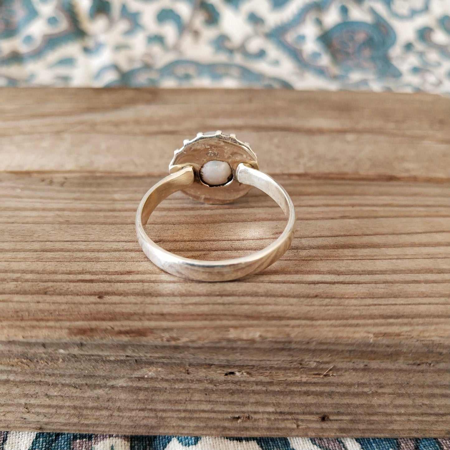 Boho Statement Ring | Pearl Sterling Silver Ring | Handmade Bohemian Ring | Boho Ring | Pearl Ring | Bezel Jewelry | Rings for Gift