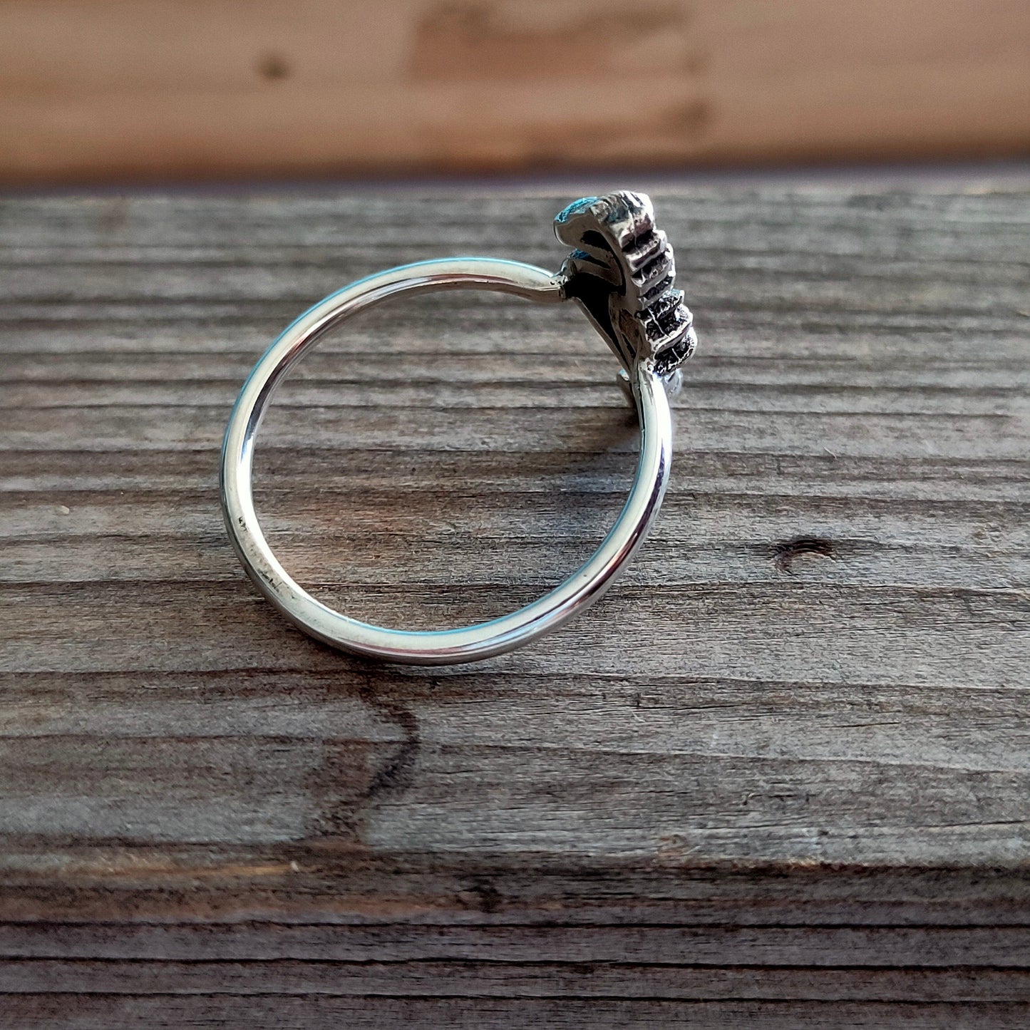 Seepferdchen Sterling Silber Ring, handgefertigter Silberring, Stapelsilberring, Charm Silberring, handgefertigter Boho Ring, Silberring, Ring