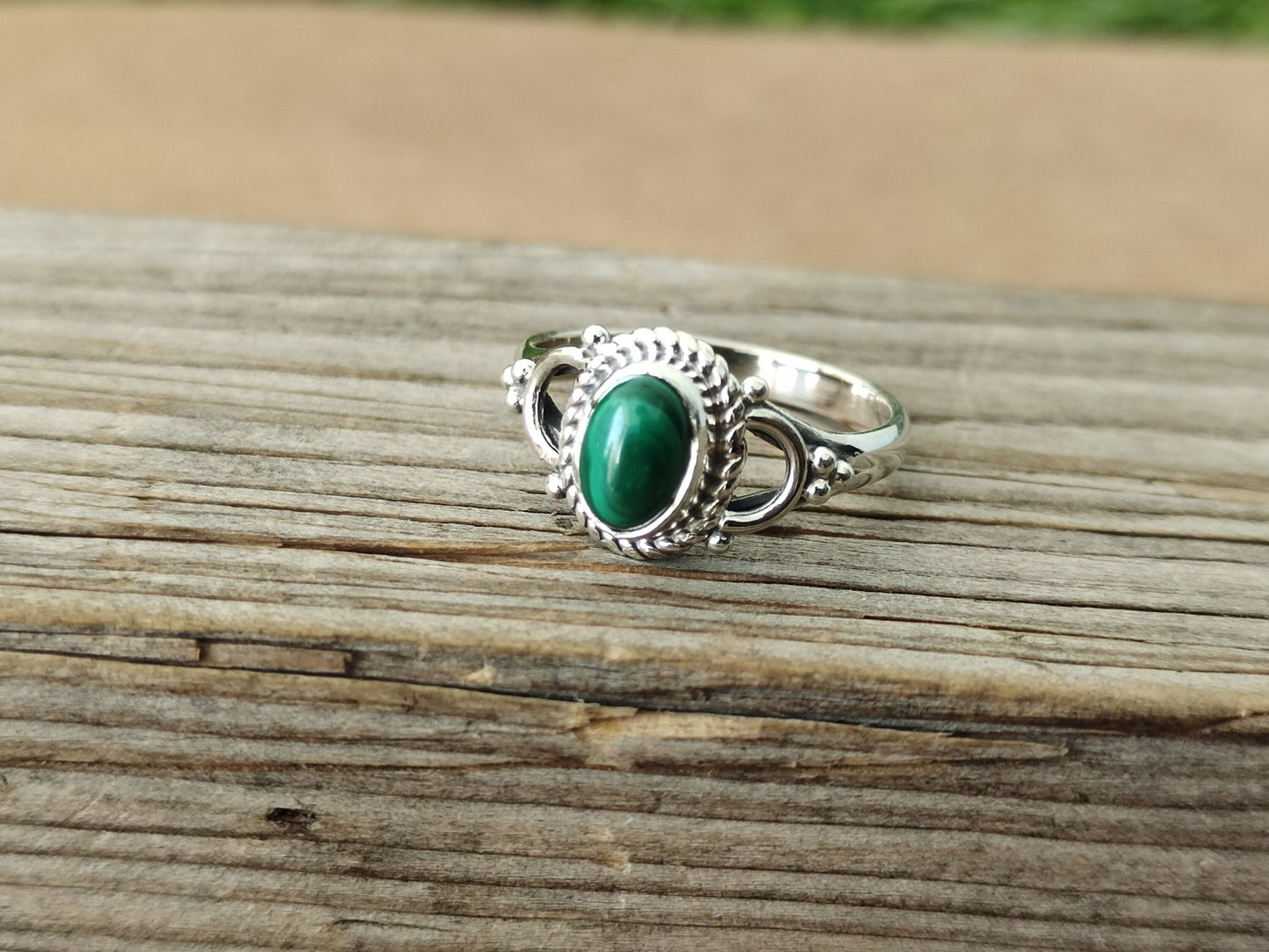 Boho Statement Ring | Malachite Sterling Silver Ring | Hand Crafted Bohemian Ring | Boho Ring | Malachite Ring |Gifts - Gifts for her