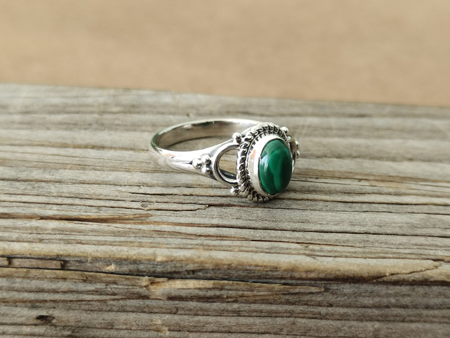 Boho Statement Ring | Malachite Sterling Silver Ring | Hand Crafted Bohemian Ring | Boho Ring | Malachite Ring |Gifts - Gifts for her