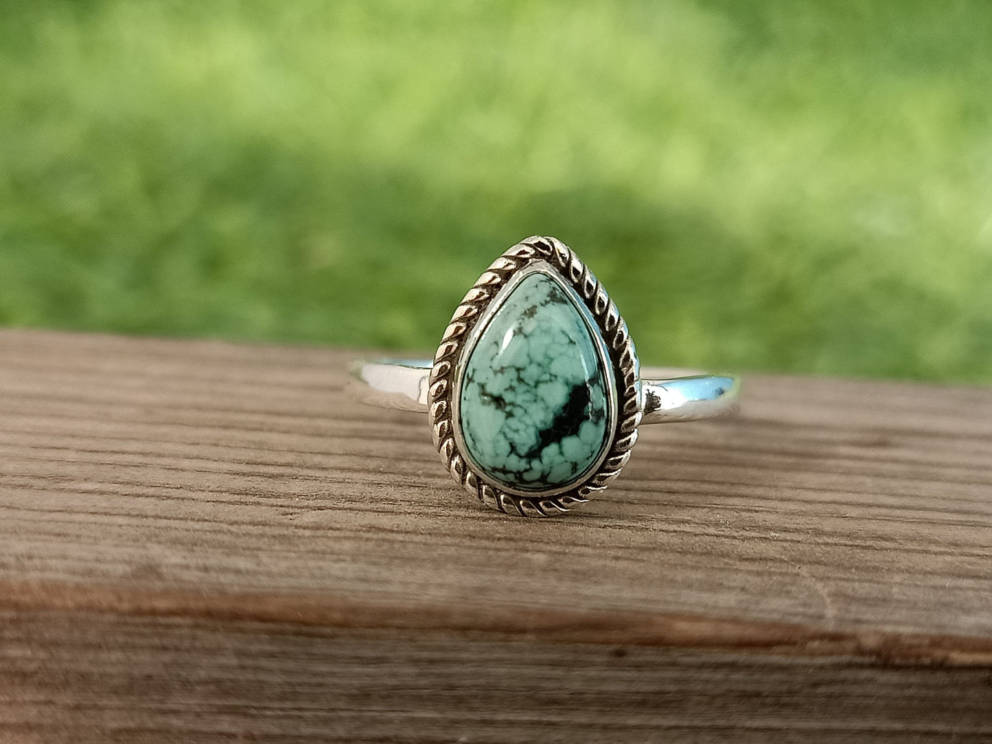 Boho Statement Ring| Turquoise Sterling Silver Ring | Hand Crafted Bohemian Ring | Boho Ring | Turquoise Ring | Rings for Gift