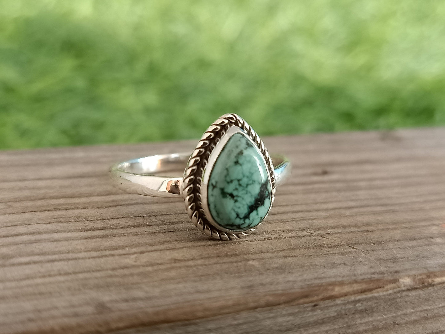 Boho Statement Ring| Turquoise Sterling Silver Ring | Hand Crafted Bohemian Ring | Boho Ring | Turquoise Ring | Rings for Gift