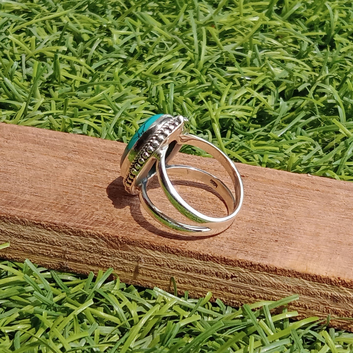 Türkis Boho Ring - Türkis Sterling Silber Ring - handgefertigter Bohemian Ring - Bohemian Ring - Türkis - Ringe - Geschenk für - Bohemian