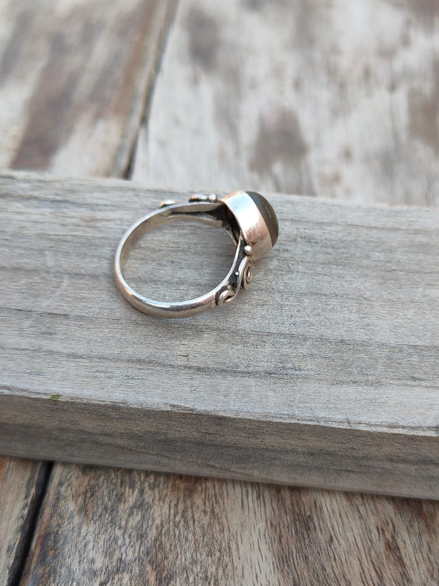 Boho Statement Ring - Labradorite Sterling Silver Ring - Hand Crafted Bohemian Ring-Bohemian Ring - Labradorite- Rings -Gift for