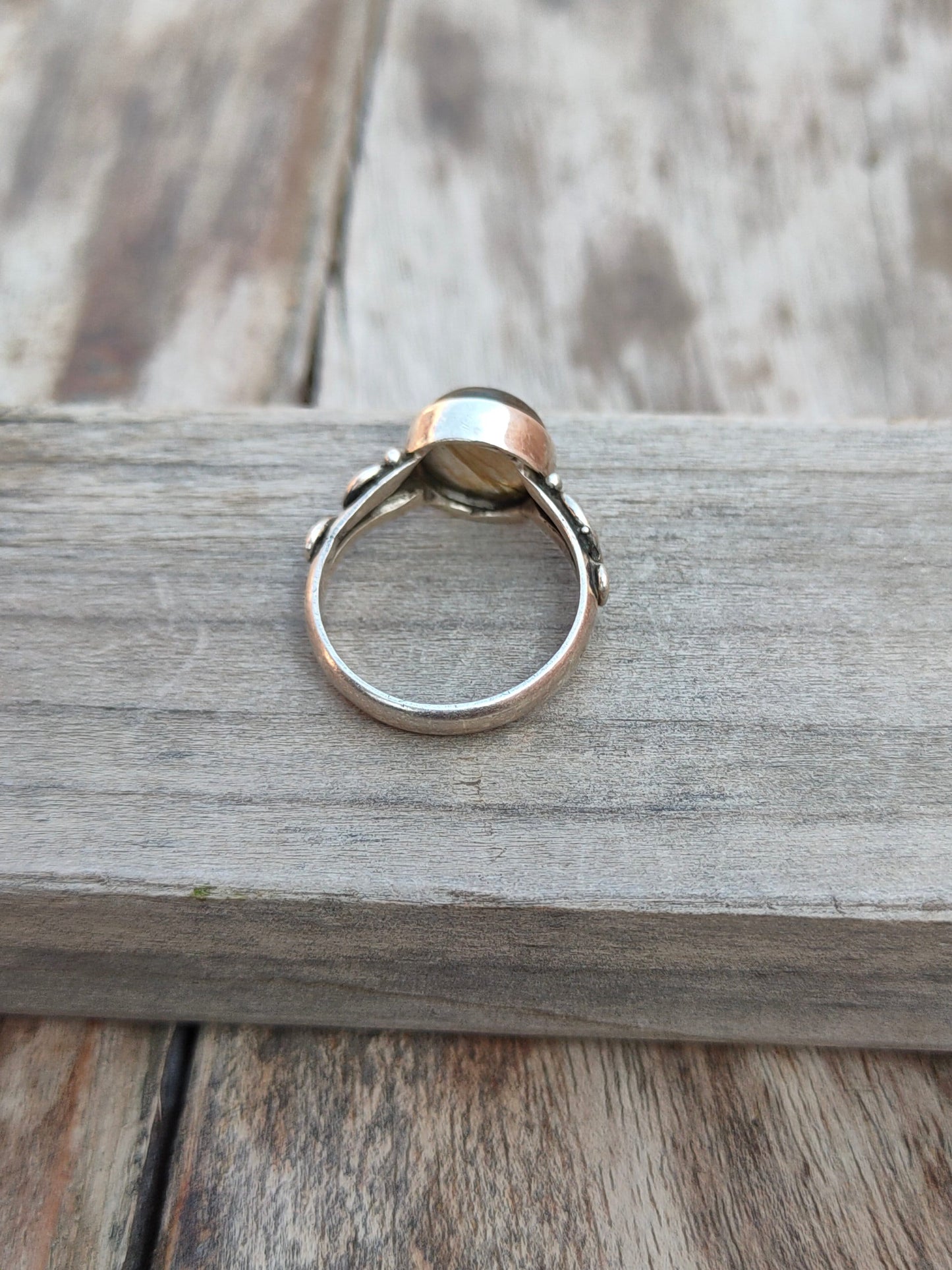 Boho Statement Ring - Labradorite Sterling Silver Ring - Hand Crafted Bohemian Ring-Bohemian Ring - Labradorite- Rings -Gift for