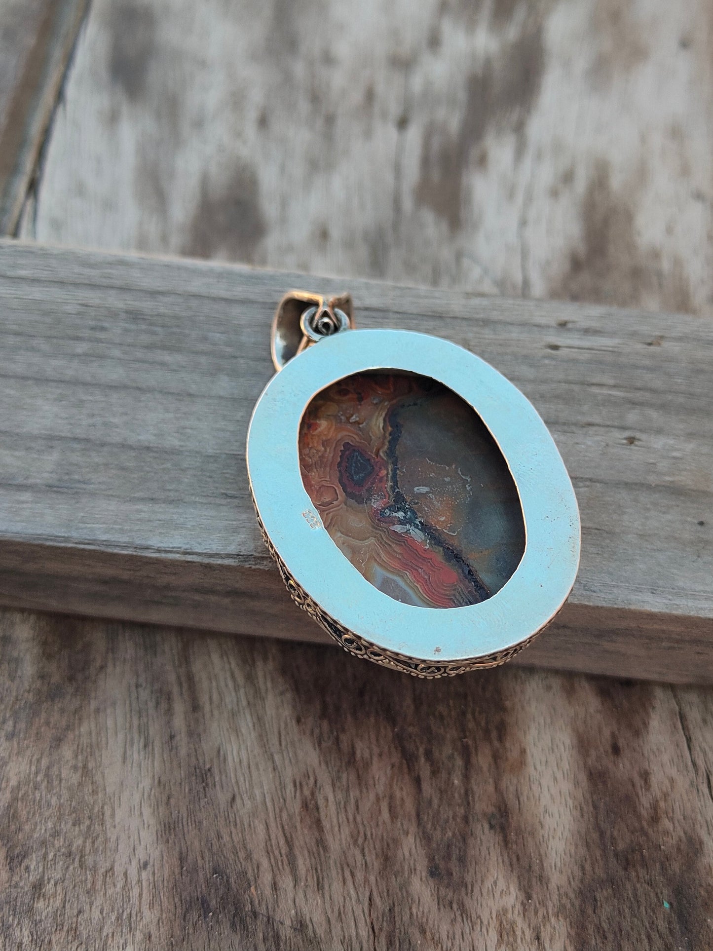 Handgefertigter Jaspis Anhänger aus massivem 925 Sterling Silber, Wunderschöner Jaspis Anhänger, Boho Anhänger Geschenk für Sie