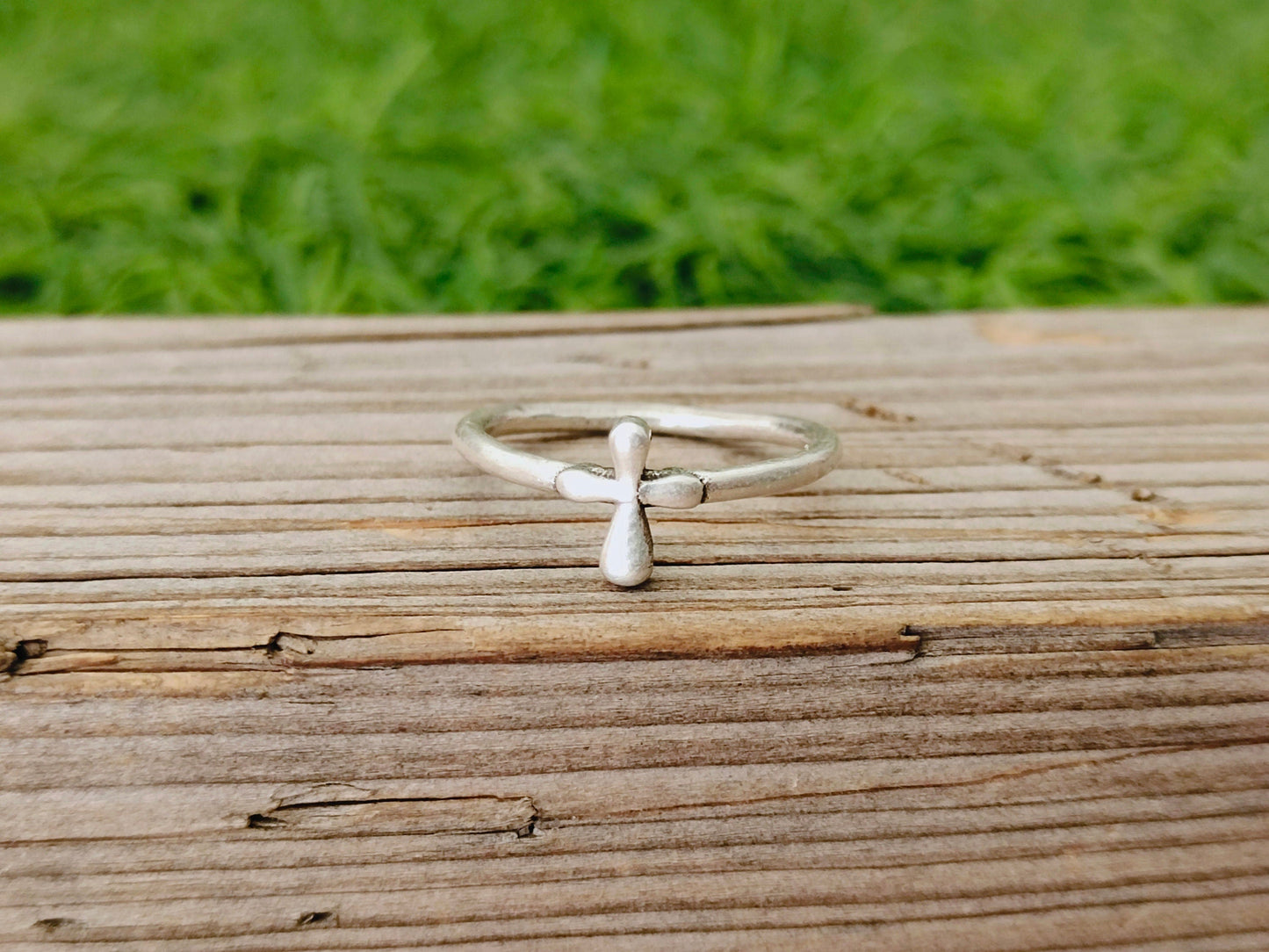 Jesus Cross Ring sterling silver ring , handmade silver ring , stacking silver ring , charm silver ring , handcrafted boho ring ,silver ring