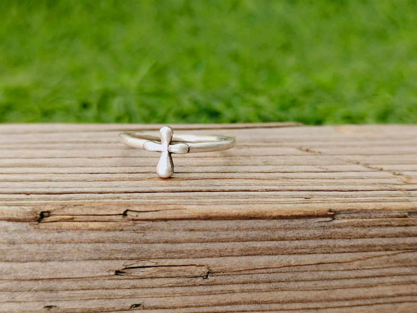 Jesus Cross Ring sterling silver ring , handmade silver ring , stacking silver ring , charm silver ring , handcrafted boho ring ,silver ring