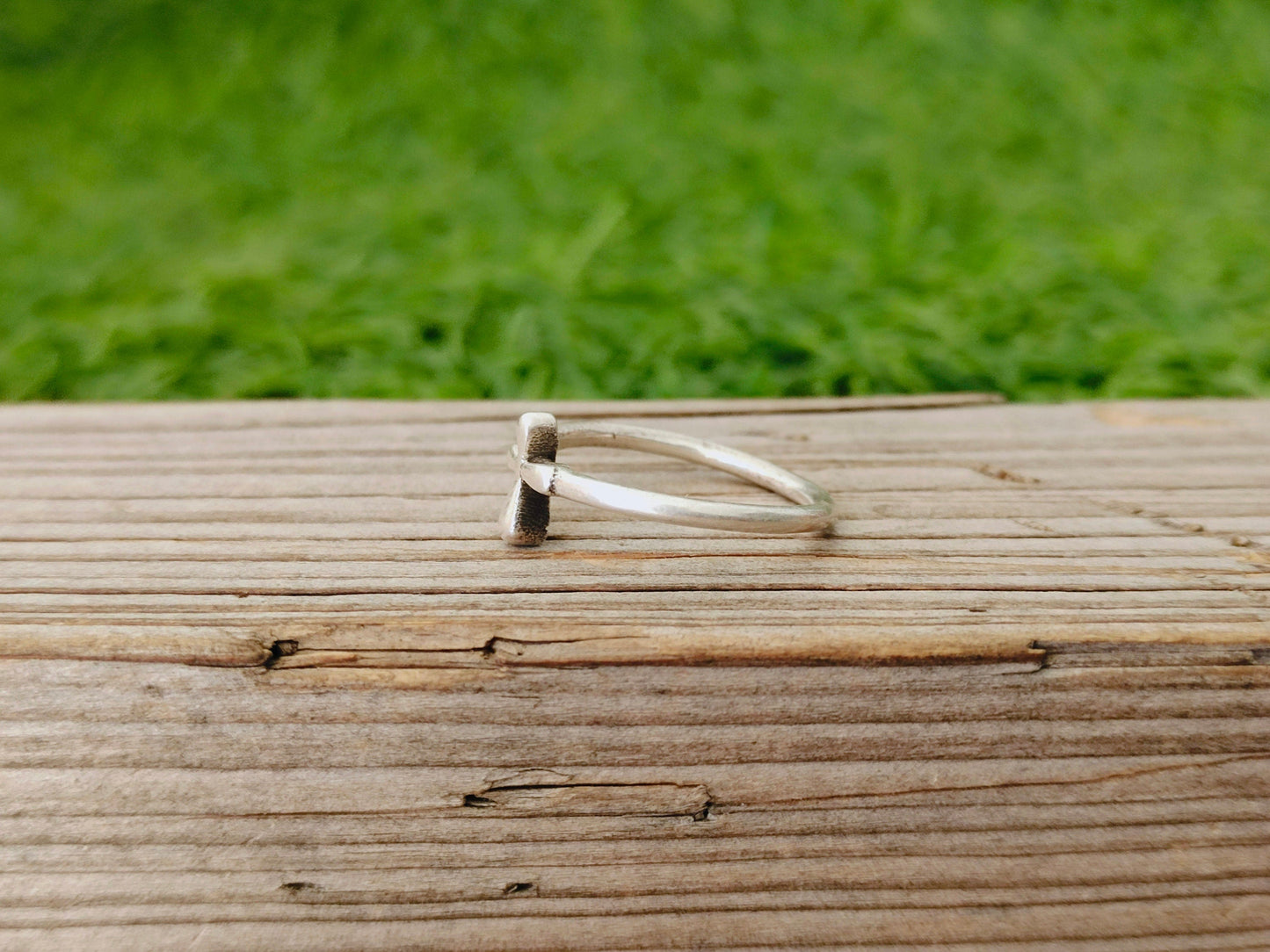 Jesus Cross Ring sterling silver ring , handmade silver ring , stacking silver ring , charm silver ring , handcrafted boho ring ,silver ring